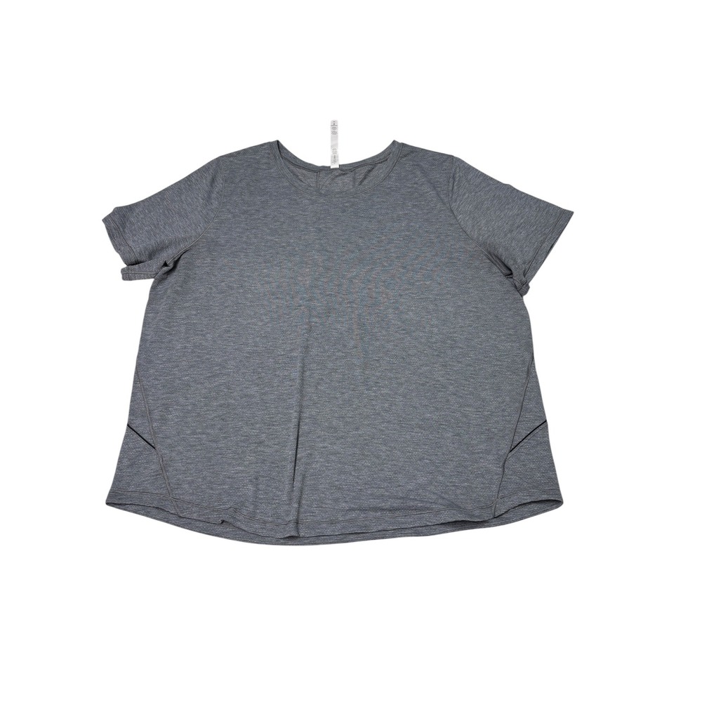 Lululemon Swiftly Tech Short Sleeve 2.0 Grey Heather Top Womens Size 20